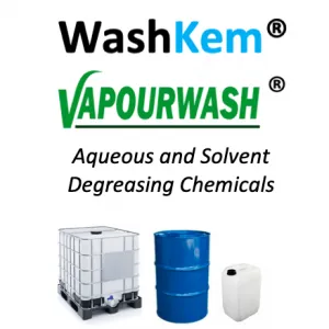 component cleaning & degreasing aqueous & solvent chemicals